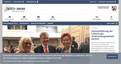 Desktop Screenshot of justiz-nrw.de