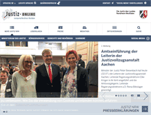 Tablet Screenshot of justiz-nrw.de